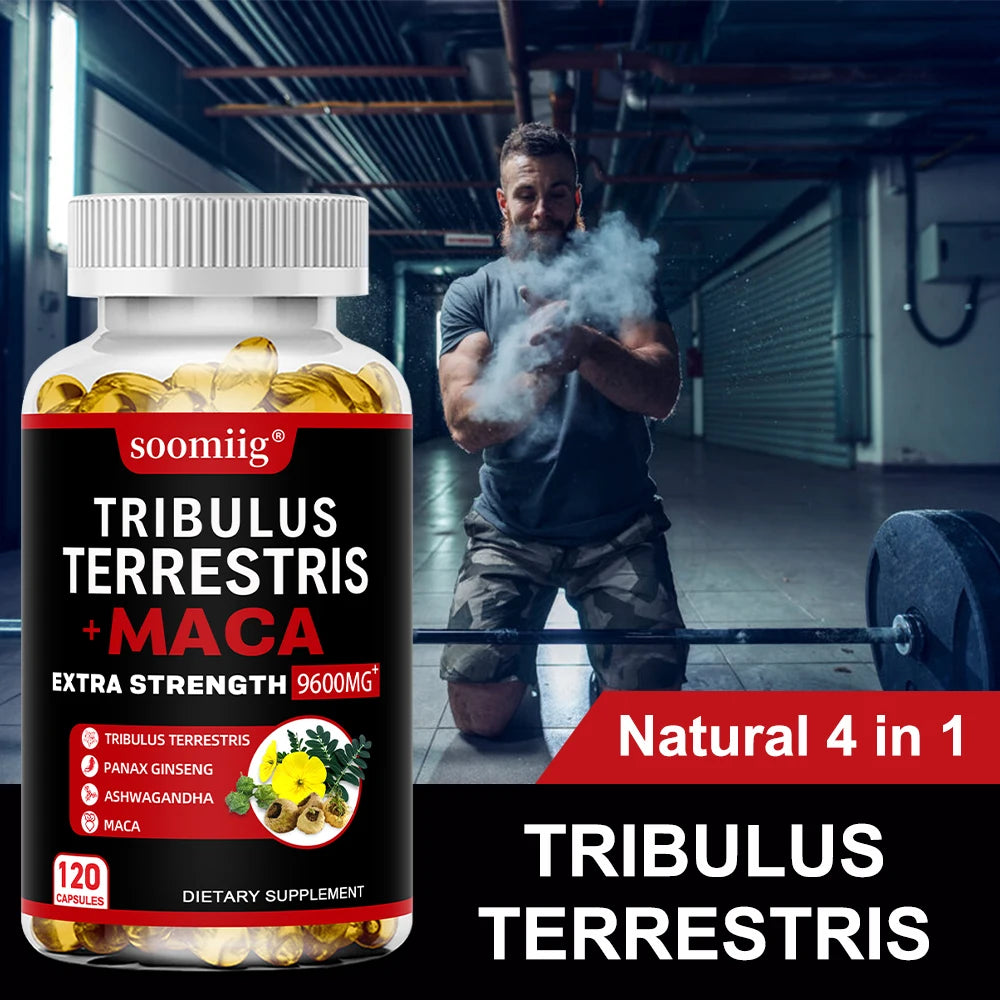 Tribulus Terrestris & Maca Capsules | Energy & Stamina Boost