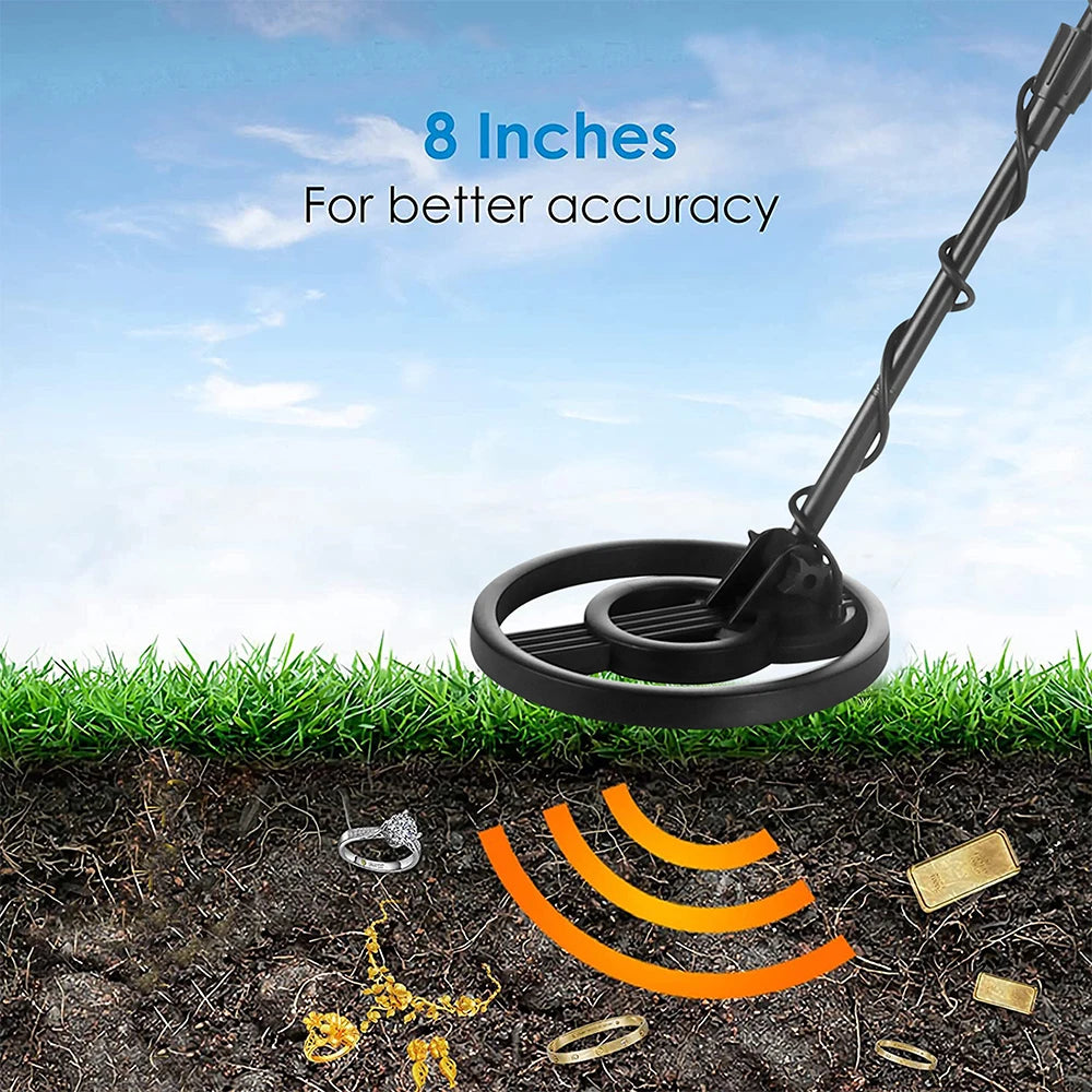 MD4070 Underground Metal Detector High Sensitivity Jewelry Treasure Gold Waterproof Metal Detecting Coins Finder Adult Children Peaceful Pleasures Health and Wellness