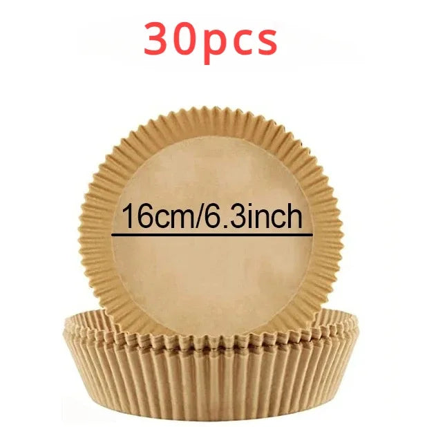 Air Fryer Parchment Paper Liners 30/50 Pcs – Square & Round