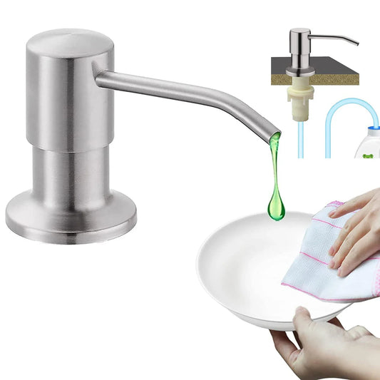 2-Pack Stainless Steel Soap Dispenser Pump for Kitchen Sink Soap Dispenser Pump Oasis Select
