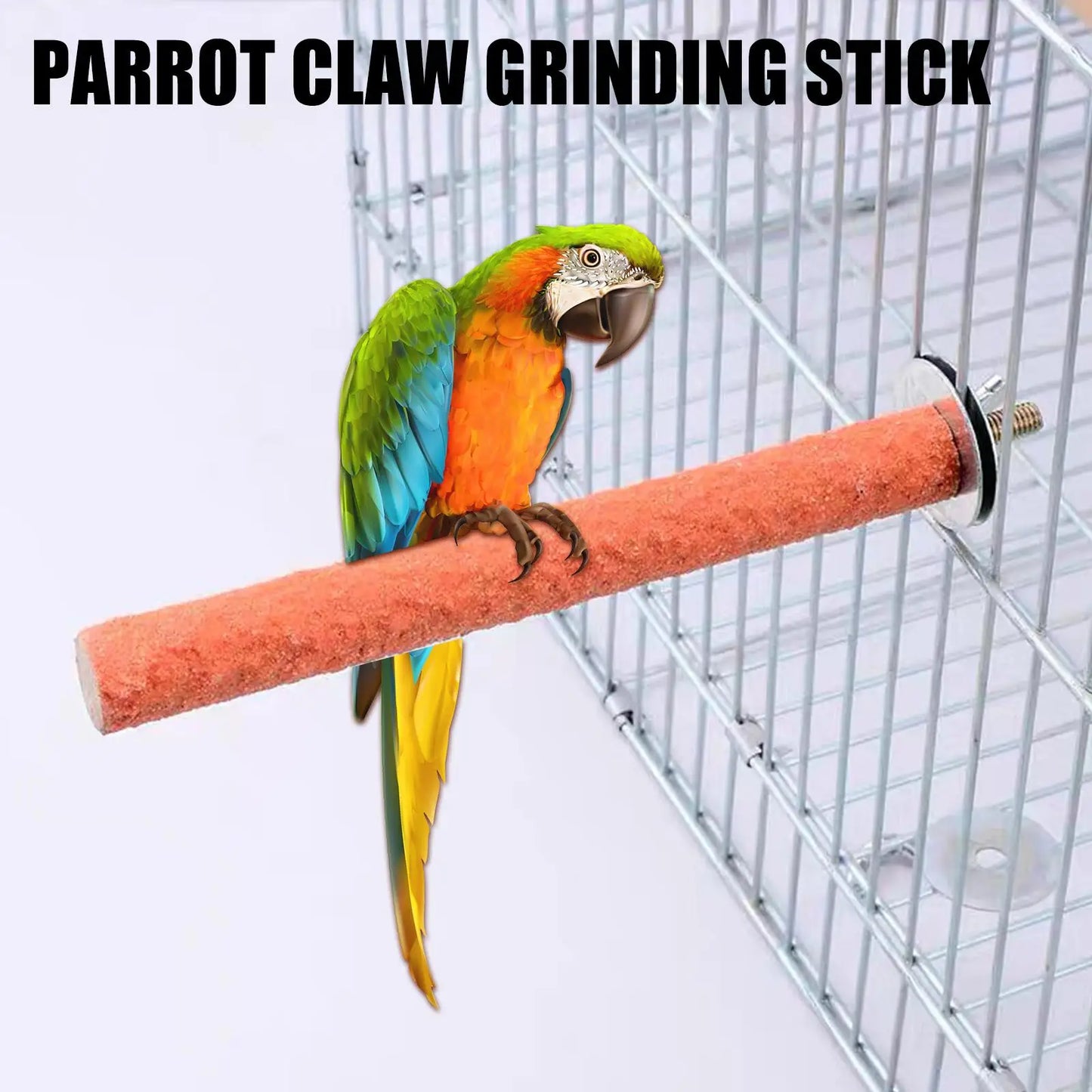 Wood Bird Perch Grinding Bar – Claw & Beak Trimming Stick