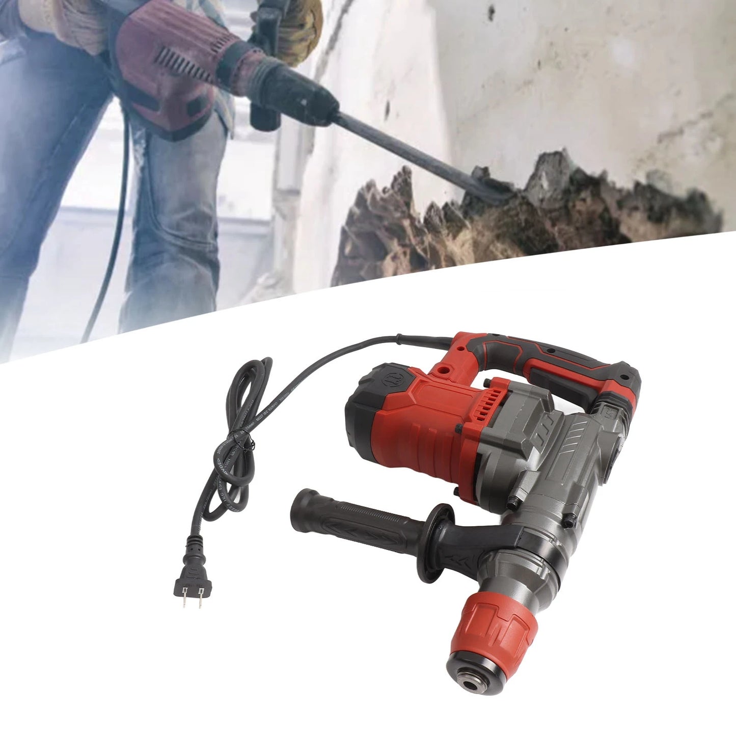 Electric Hammer Drill Rotary Industrial Power Tool Automatic Handle