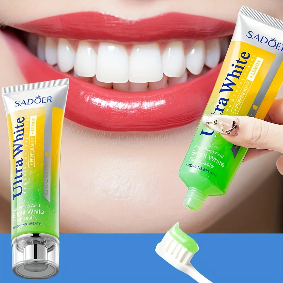 Lemon Mint Whitening Toothpaste | Fresh Breath Brightening 100g
