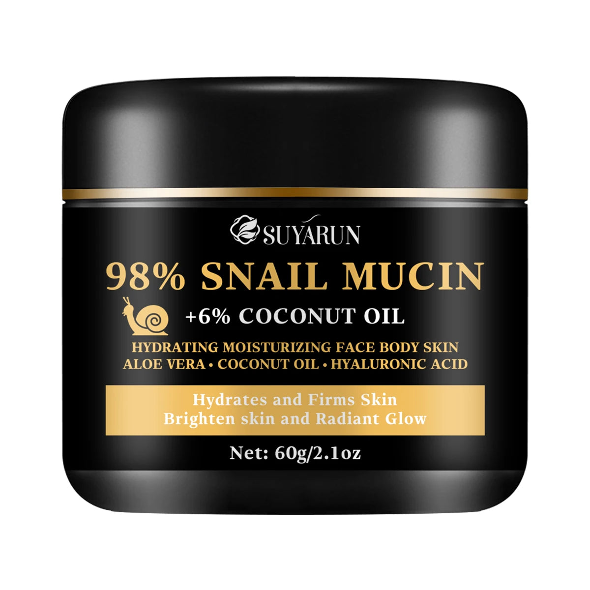 92% snail lotion and 5% hyaluronic acid, lighten fine lines, firm and moisturize, suitable for all skin types Peaceful Pleasures Health and Wellness 60g
