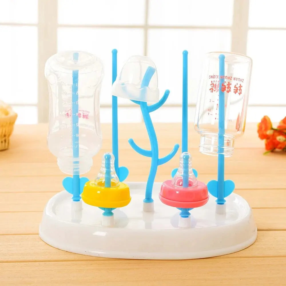 Tree-Shaped Baby Bottle Drying Rack | Detachable & Compact