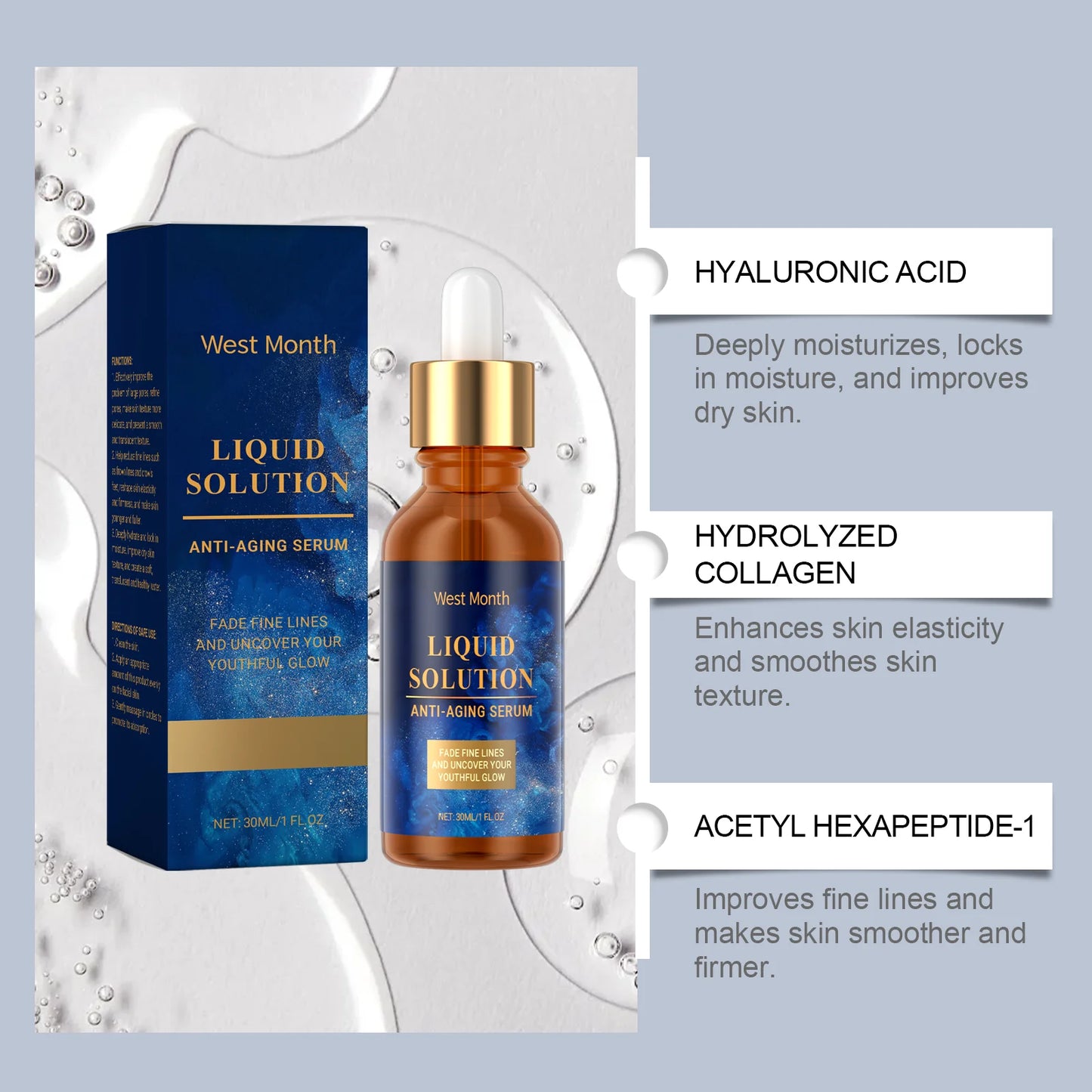 Anti-Aging Facial Serum | Firming, Wrinkle & Dark Circle Care