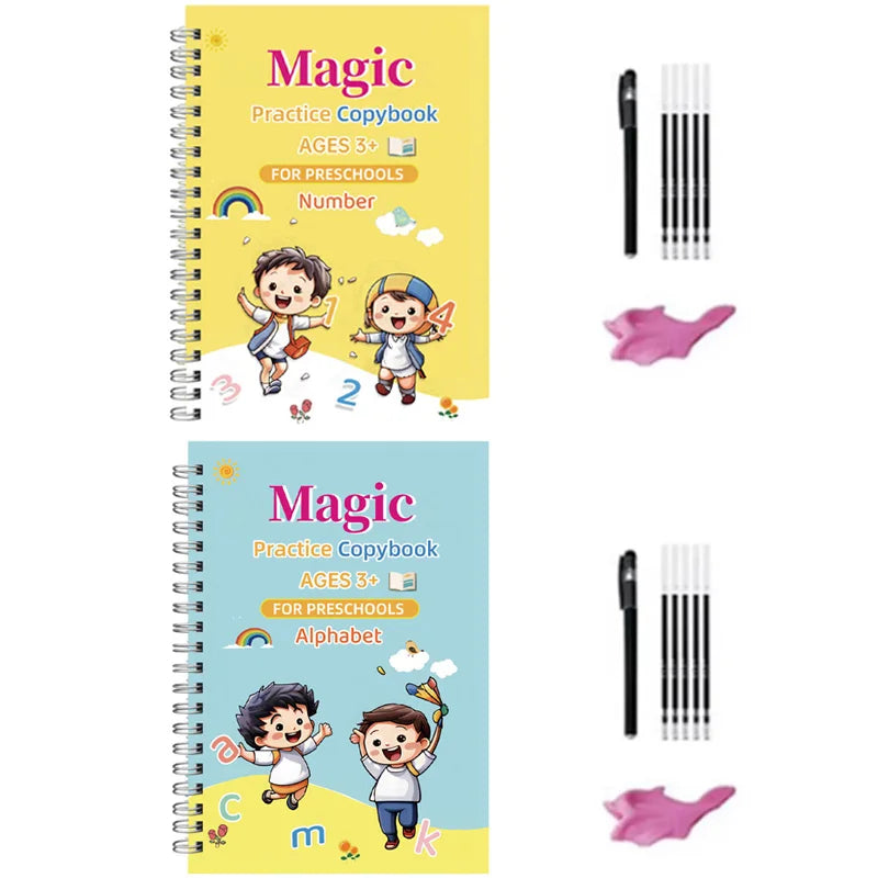 Sank Magic Practice Copybook Pen Preschools Kids Calligraphy English