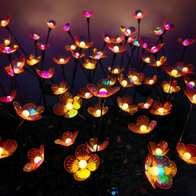 Solar LED Flower Ball Swing Garden Light – Lawn Decor