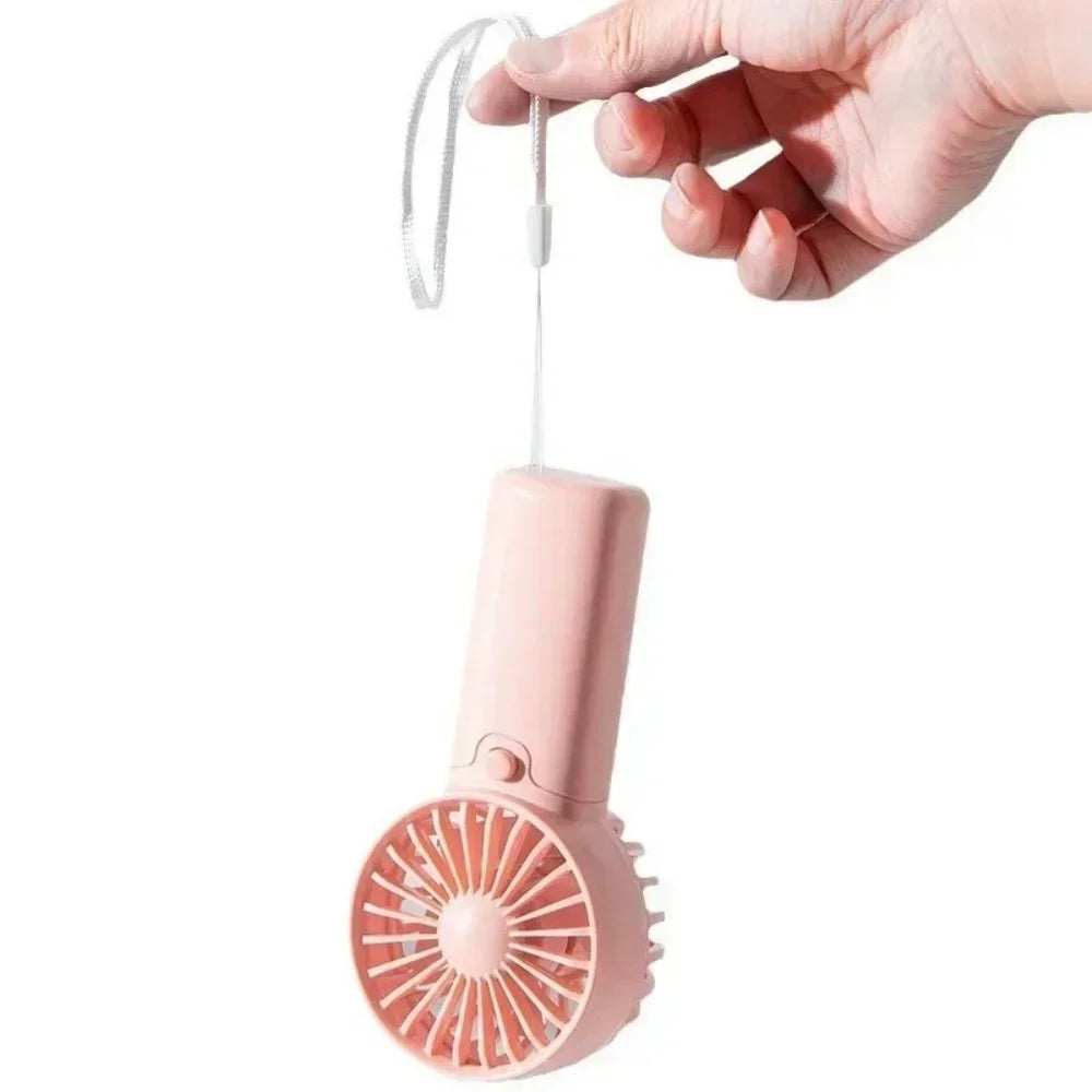 Cute Mini Portable Handheld Fan | Low Noise, AAA Battery Powered