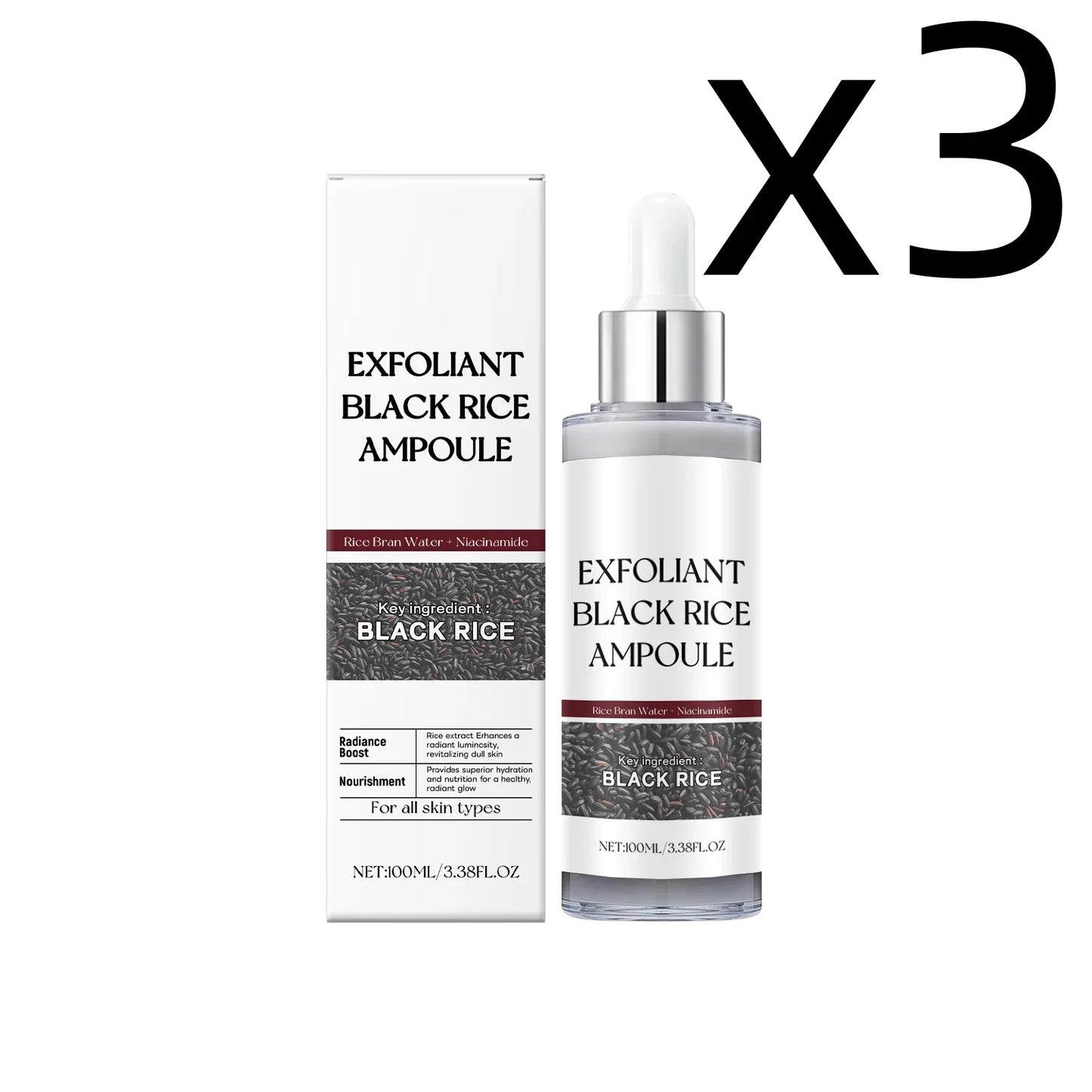 Black Rice Extract Face Exfoliating Essence 100ml – Skin Smoother