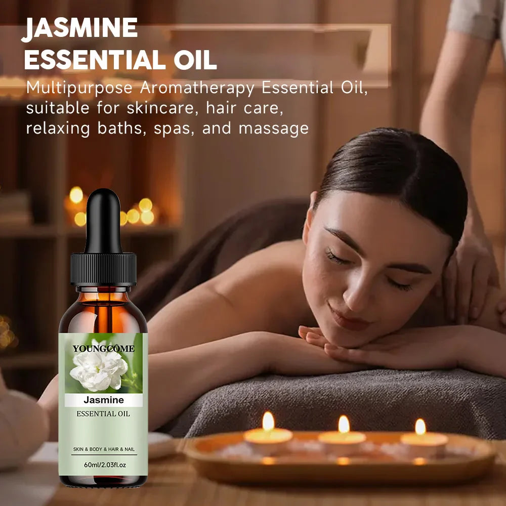 YOUNGCOME Jasmine Essential Oil – Hair, Skin & Aromatherapy