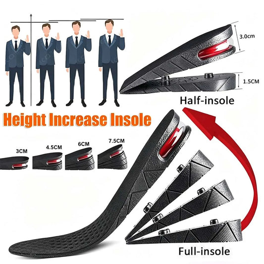 Adjustable Height Increase Insoles | Air Cushion Shoe Lifts Unisex Height Increase Insoles Peaceful Pleasures Health and Wellness
