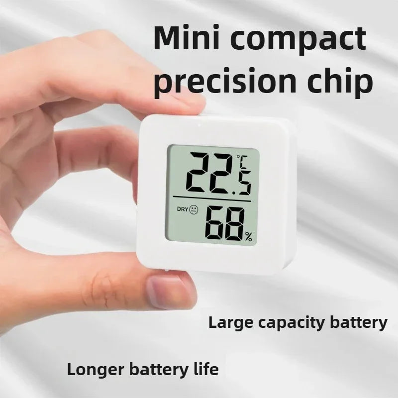 6-Pack Mini Digital Thermometer Hygrometer – LCD Indoor/Outdoor
