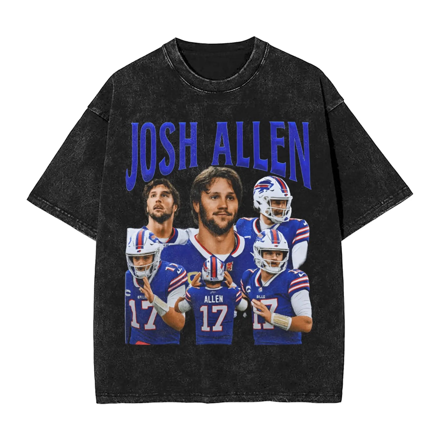 Josh Allen T Shirt Men Pure Cotton Novelty T-Shirts Round Neck Tees Short Sleeve Tops Gift Idea Peaceful Pleasures Health and Wellness 3 S