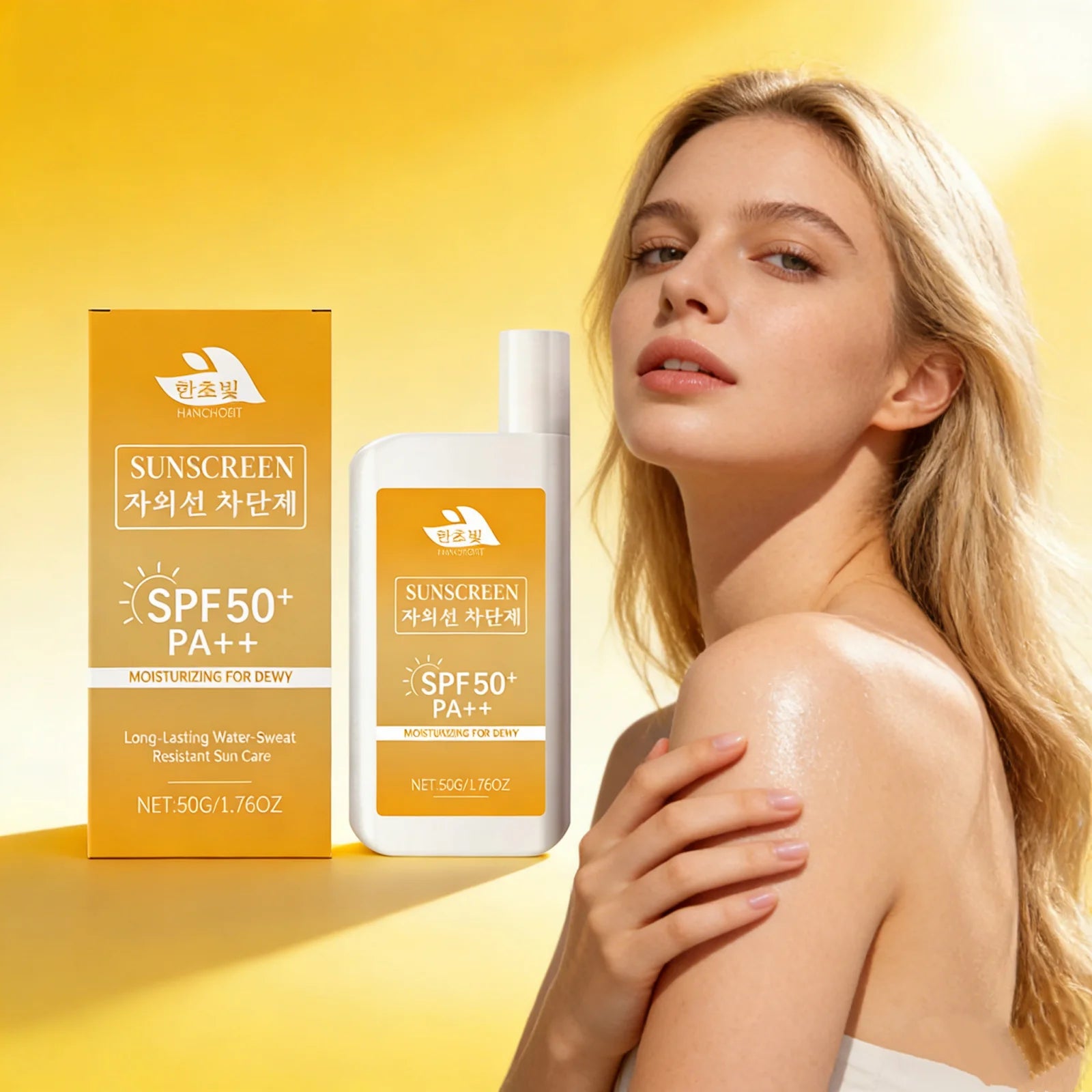 Lightweight Hydrating Sunscreen SPF 50++ Long Lasting UV Protection Fast Absorb No Sticky Oil Control Refreshing Sunblock Lotion Peaceful Pleasures Health and Wellness