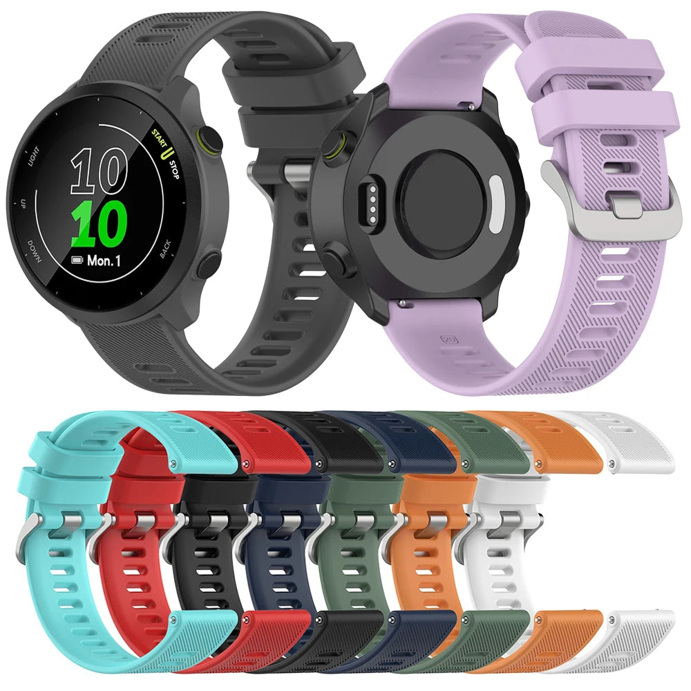 20mm Silicone Watch Band – Garmin, Samsung, Polar & Amazfit