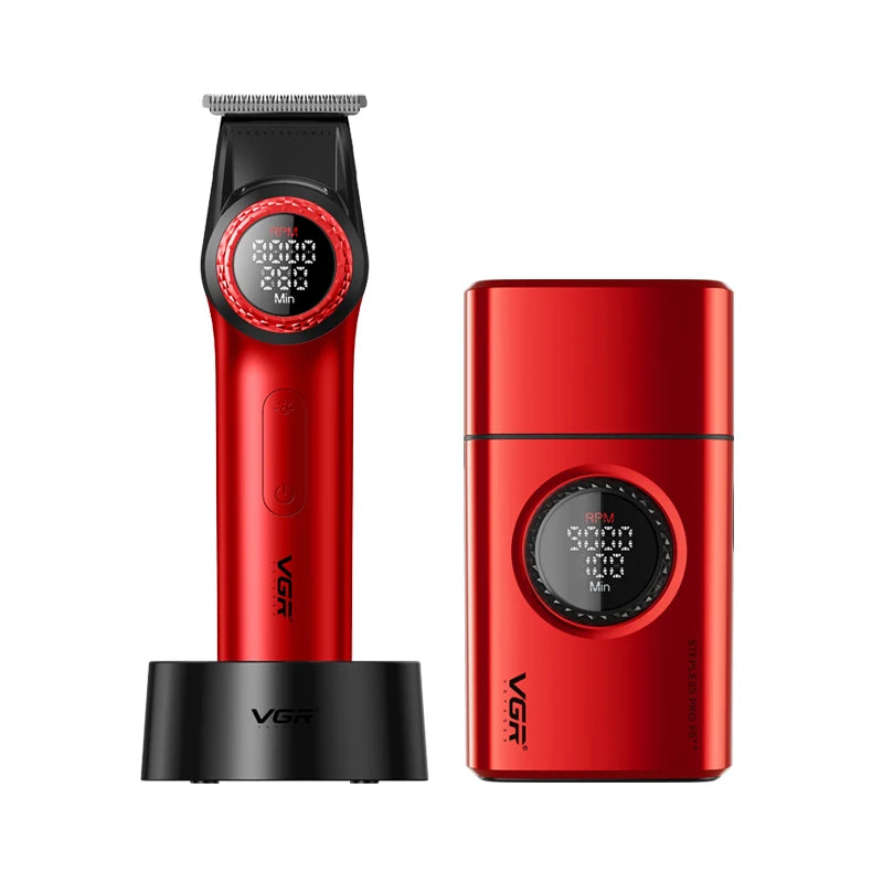VGR 977 377 new hair trimming set, high-end men's hair clipper, intelligent shaver, whitening device, multifunctional electric c Peaceful Pleasures Health and Wellness