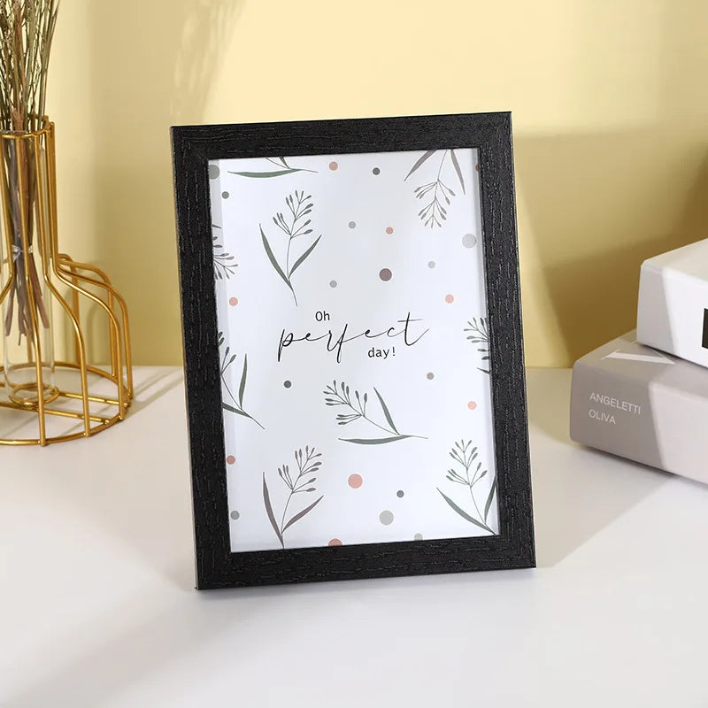 Modern Simple Wooden Picture Frame 5/6/7/8 Inch/picture Frame Wooden Density Board Picture Frame Home Decor Peaceful Pleasures Health and Wellness 3 8.8 x12.8