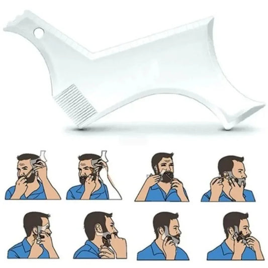 5pcs Men Beard Template StylingTool Double Sided Beard Shaping Comb Beauty Tool Shaving Hair Removal Razor Tool for Men Peaceful Pleasures Health and Wellness