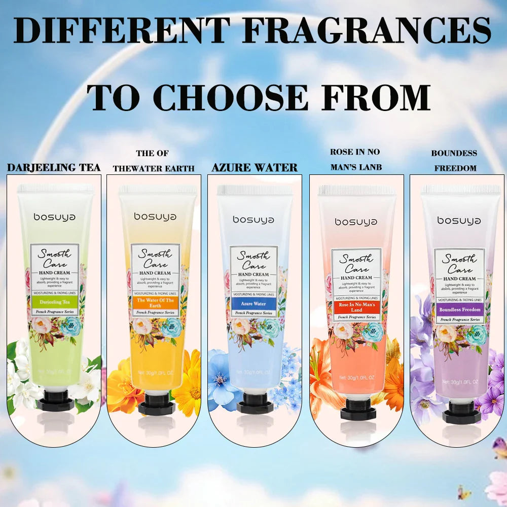 5-Piece Fragrant Hand Cream Set – Shea Butter & Glycerin