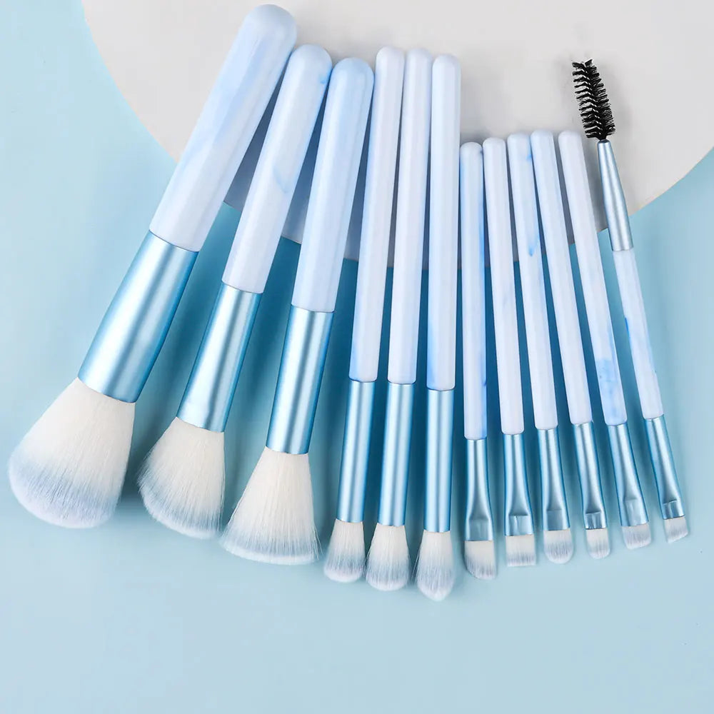 RUNTOIN 14-Pc Professional Soft Makeup Brush Set for Women