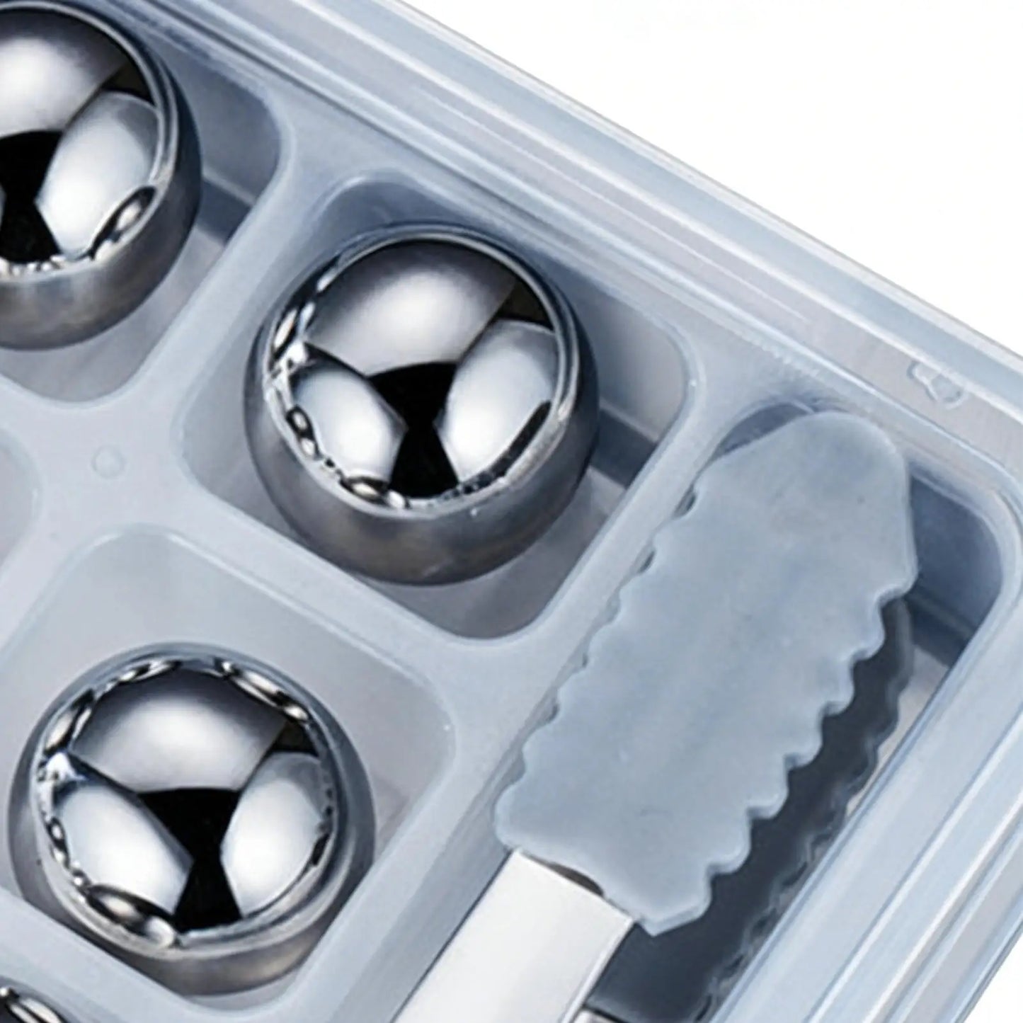 Stainless Steel Reusable Ice Balls for Whiskey – 8 Pack + Tongs