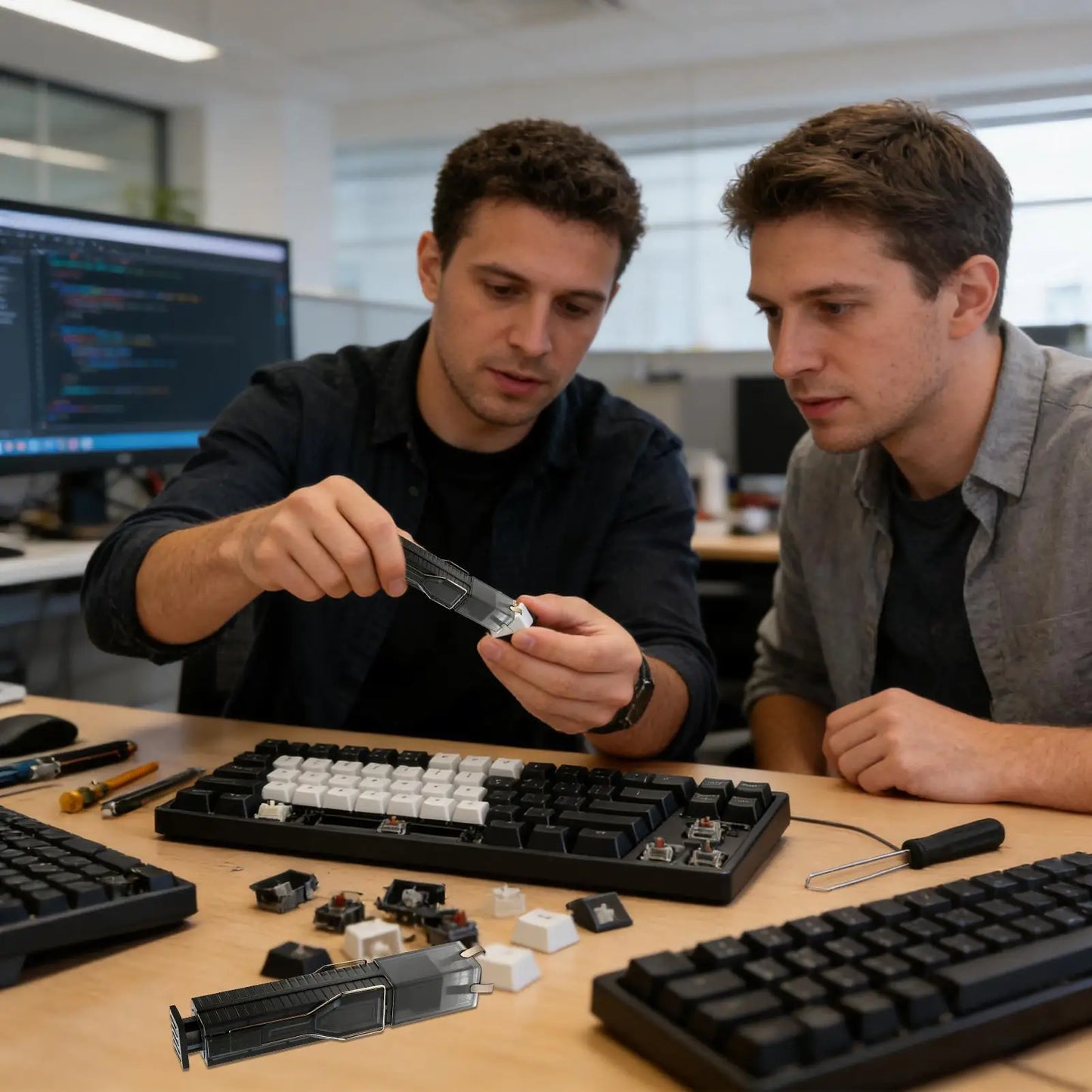 2-in-1 Keycap & Switch Puller for Mechanical Keyboards