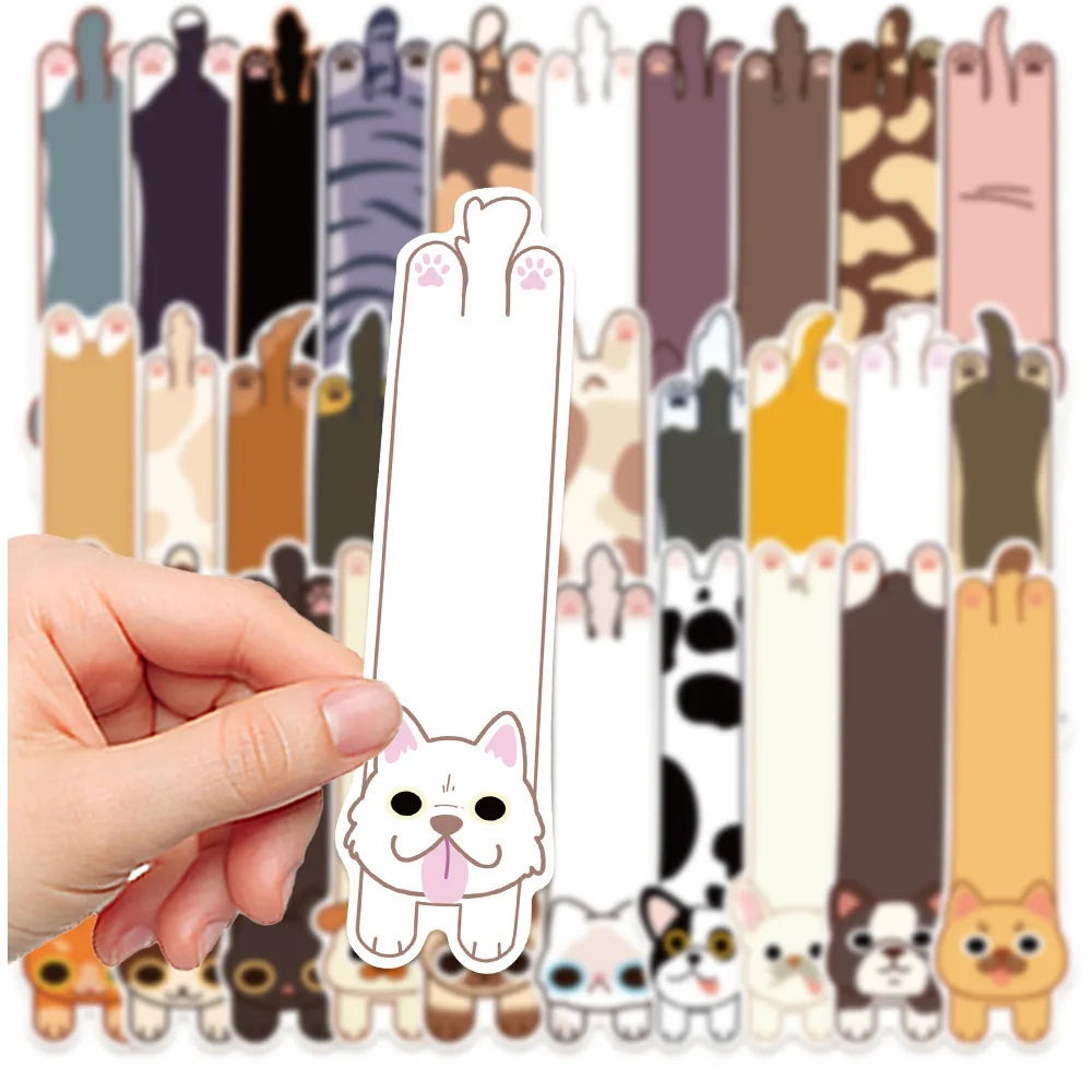 Bview Art Adorable Cat Dog Bookmark Notes Portable Sticky Page