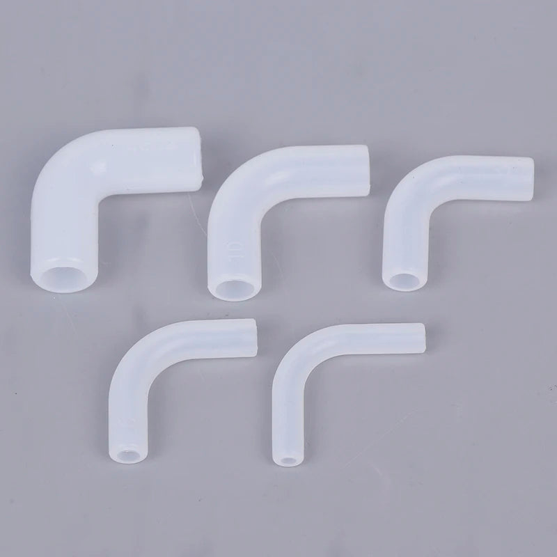 Set of 5 Flexible Silicone Right Angle Joint for Irrigation Tube, Garden Connector Peaceful Pleasures Health and Wellness