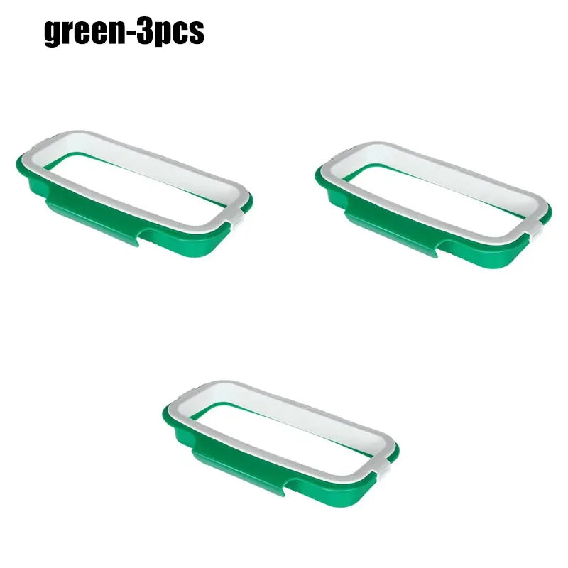 Kitchen Cabinet Hanging Trash Bag Holder Rack | Eco Plastic