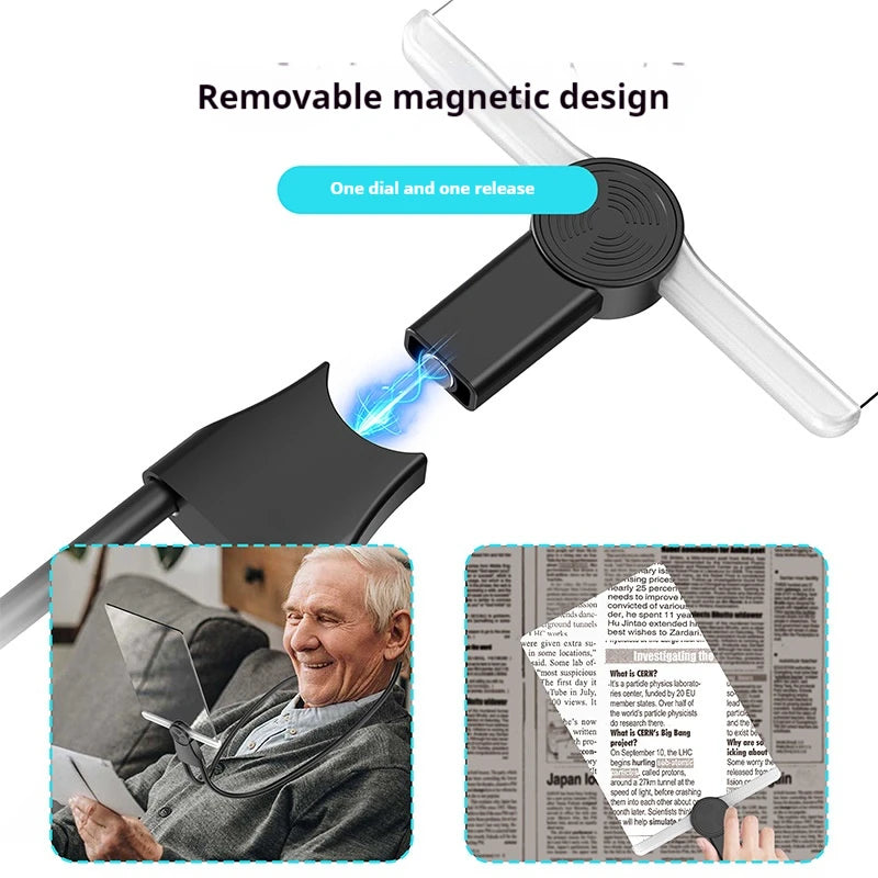 Hanging Neck Magnifying Glass Square 180X120 High-Quality Acrylic Whole Page Reading and Reading Peaceful Pleasures Health and Wellness