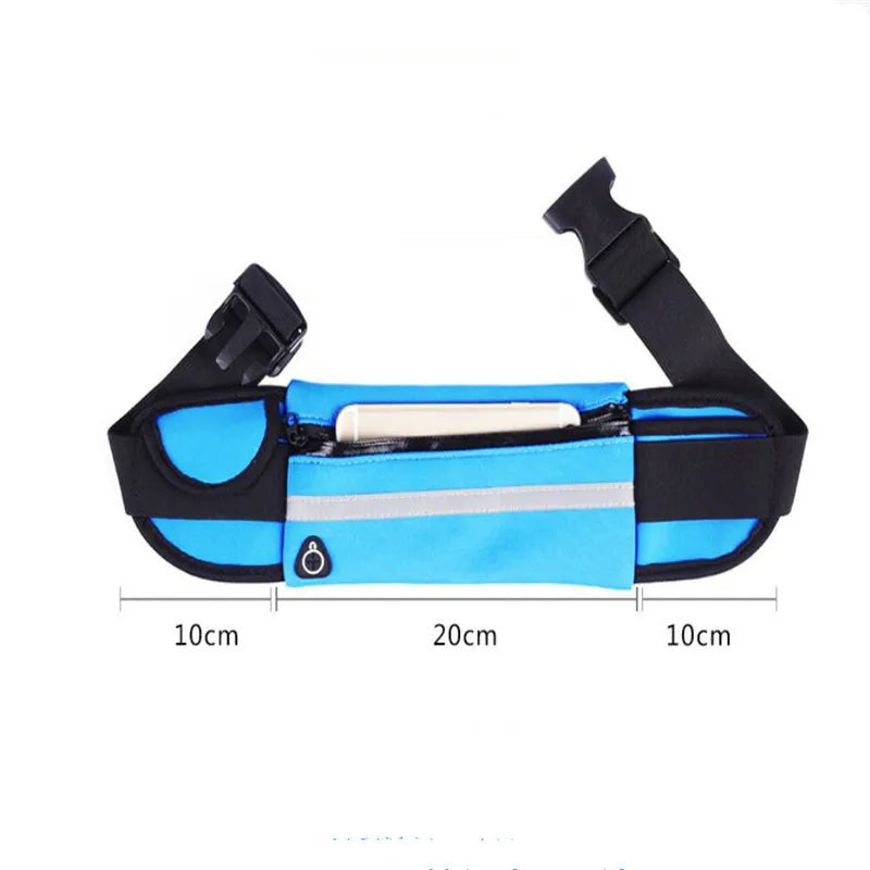 Outdoor Riding Running Waist Bag Marathon Running Bag Men Women Fitness With Water Bottle Waterproof Phone Sport Belt Waist Bags Peaceful Pleasures Health and Wellness