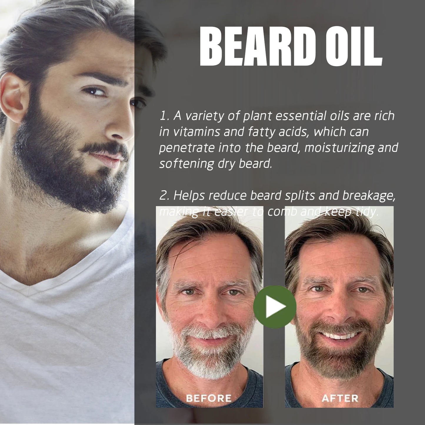 East Moon Natural Beard Oil | Nourishing Plant Essential Oils