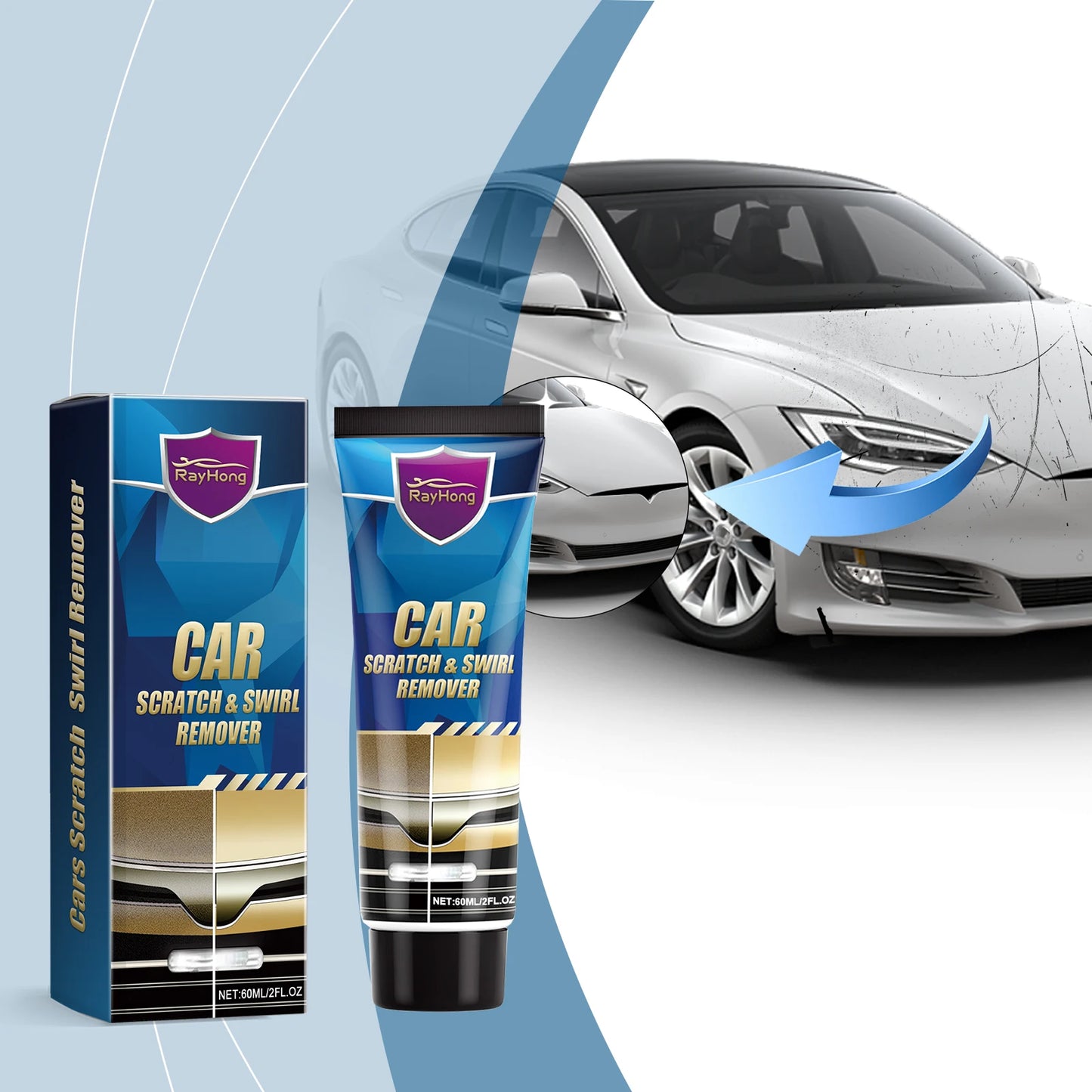 RayHong Car Scratch Repair Paste | Paint Swirl Remover