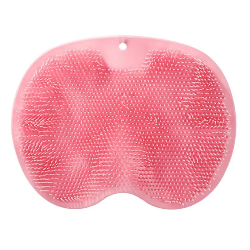 Bathroom Shower Anti Slip Mat, Circular Massage Foot Mat, Back Suction Cup, Foot Scrubber, Back Scrubber, Anti Fall Device Peaceful Pleasures Health and Wellness Pink