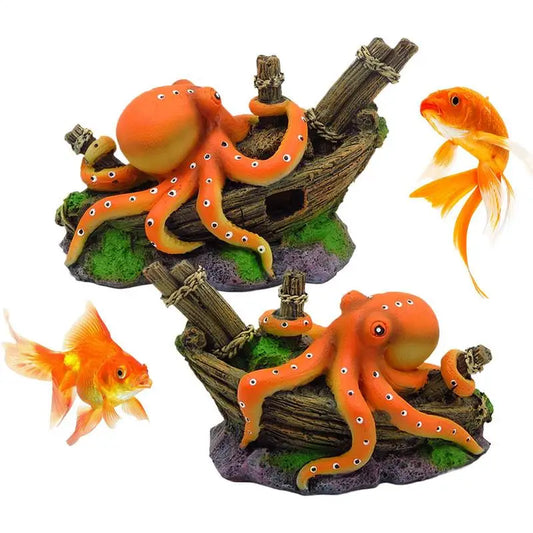 Small Aquarium Decoration Artificial Sea Creatures Decoration Accessories Cartoon Miniature Ornament For Home Cafe Hotel Bedroom Peaceful Pleasures Health and Wellness Brazil