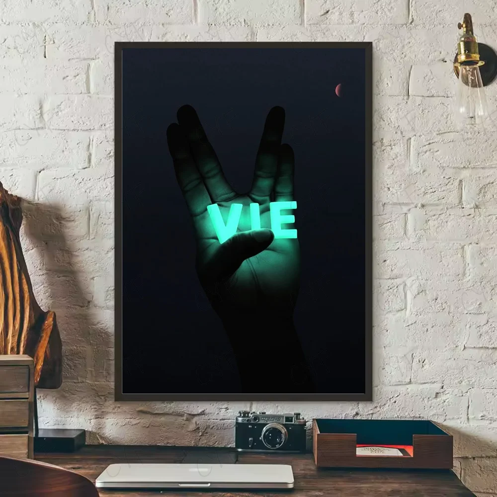 D-Damso Qalf Rapper Poster HD art sticky wall waterproof home living room bedroom bar aesthetic decoration Peaceful Pleasures Health and Wellness z18 40X50cmNoframe