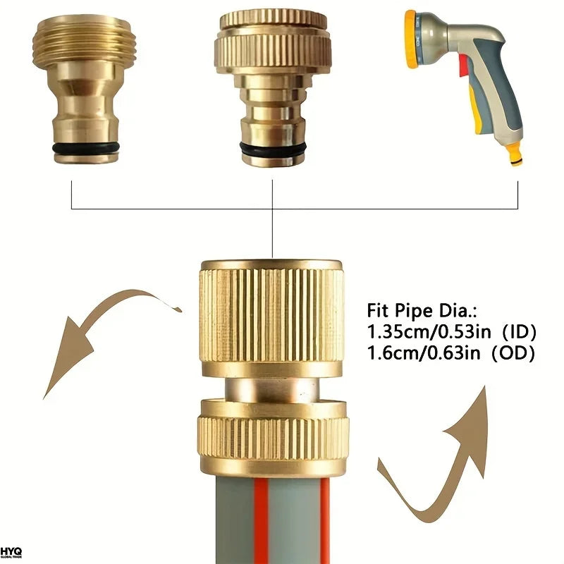 Conectores De Tubo Est Ndar EU 6 12 Grifo 1 2 3 4 R Pidos Para Jard N