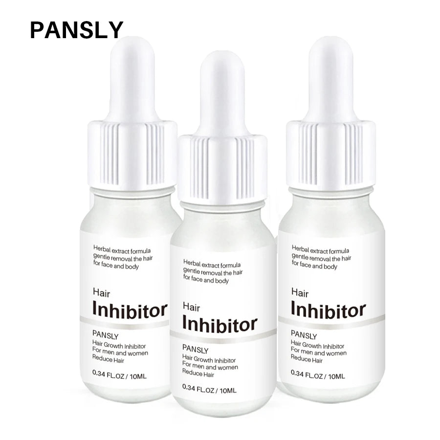 Professional Stop Hair Growth Inhibitor Serum Oil Painless Moisturizing Whitening Removal Non-irritating Skin Care Body Beauty Peaceful Pleasures Health and Wellness 3PCS