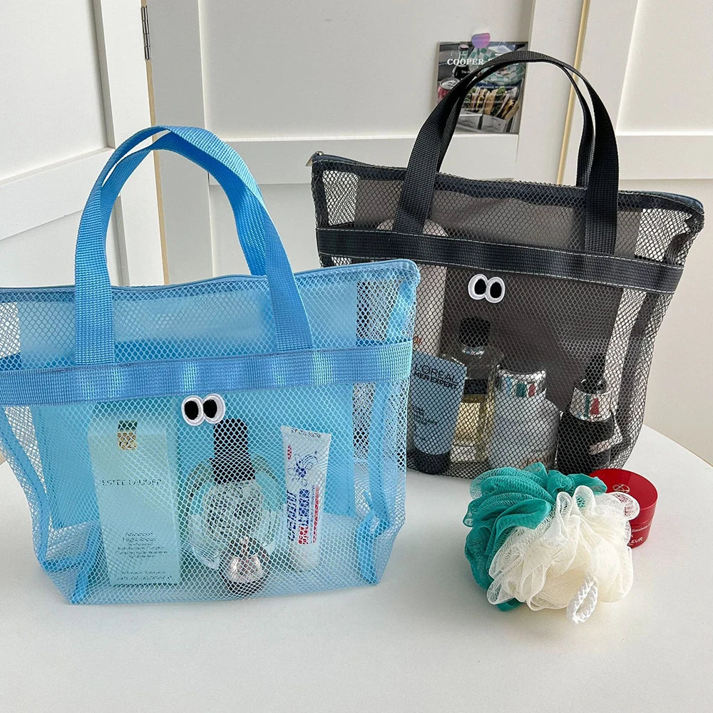 Big Eyed Fun Hand-held Beach Bag Wash Makeup Portable Large Capacity