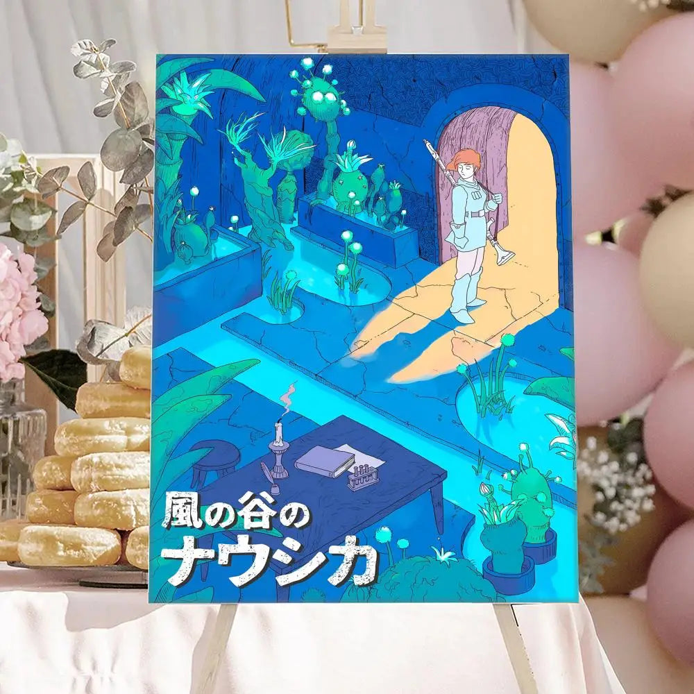 Nausicaä Valley of the Wind Anime Canvas Poster | Wall Art