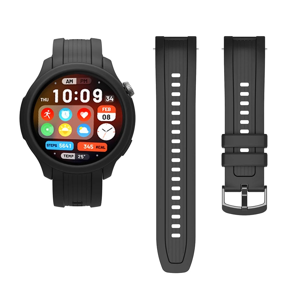 Silicone Band & Case for Amazfit Balance – 22mm Strap Peaceful Pleasures Health and Wellness