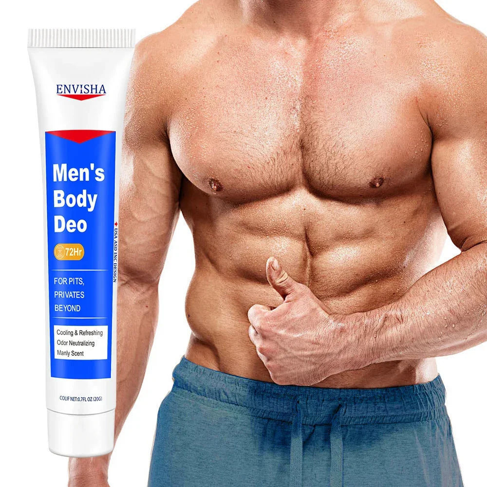 ENVISHA Men's 72-Hour Deodorant Body Lotion – Intimate Care Peaceful Pleasures Health and Wellness
