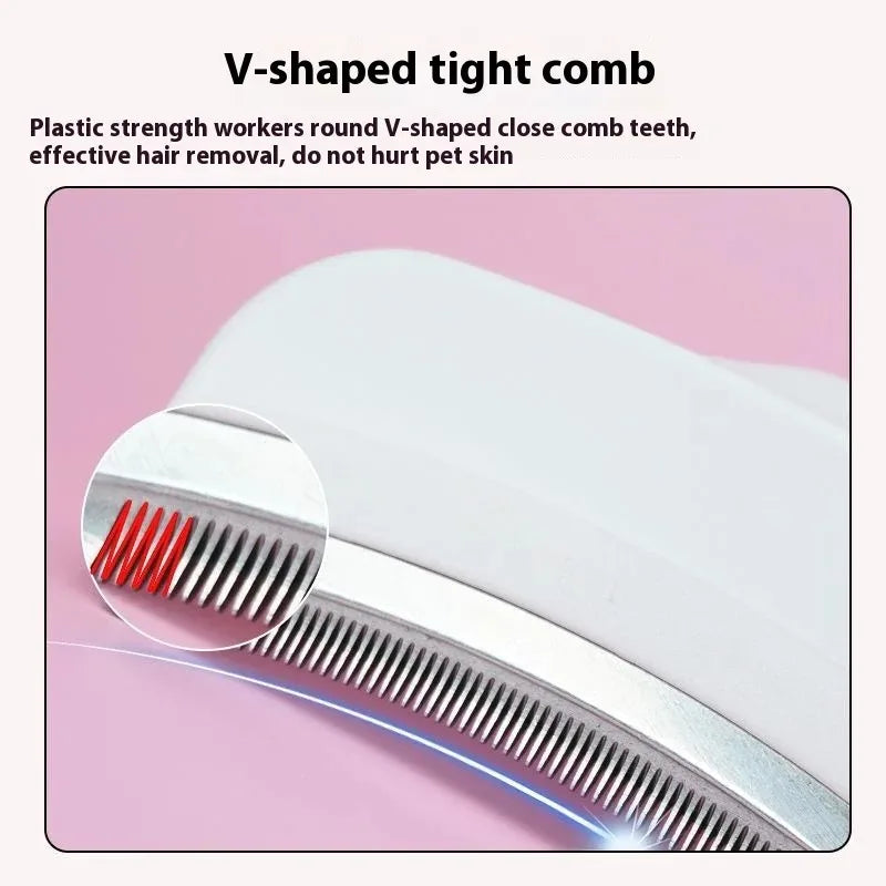 Pet Slicker Brush & Deshedding Comb for Dogs & Cats