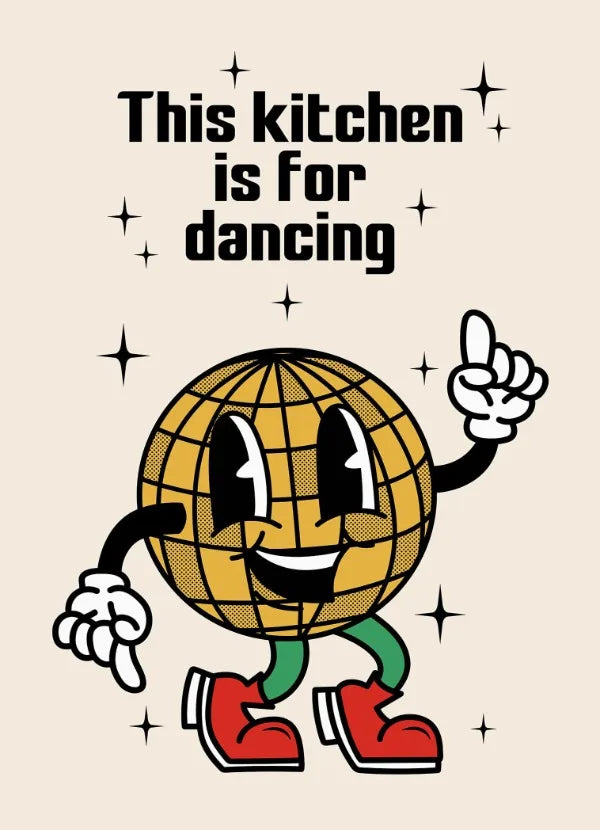 Retro Kitchen Food Cartoon Poster Character Coffee More Espresso Less Depresso Quotes Poster Wall Canvas Painting Room Decor Peaceful Pleasures Health and Wellness CJ50564 20x30cm Unframed