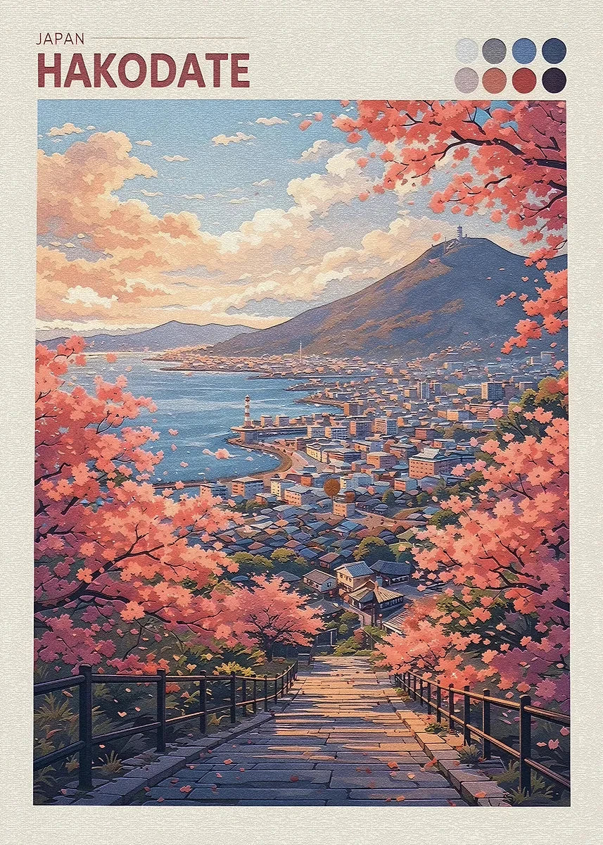Japan Autumn Cityscape Canvas Print | Yokohama Wall Art Décor