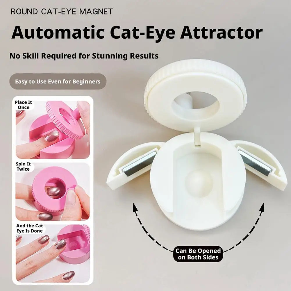 Rotating Cat Eye Nail Magnet Tool – DIY Gel Polish Nail Art Peaceful Pleasures Health and Wellness