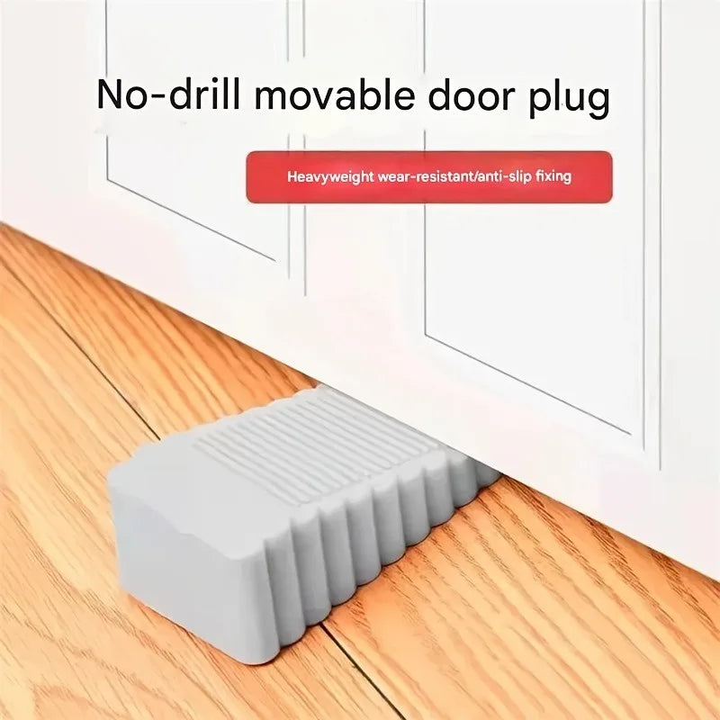 3-Pack Windproof Door Stoppers | Matte Plastic Anti-Collision