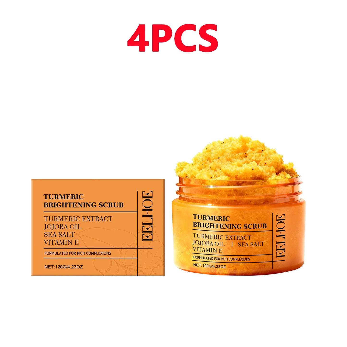 Turmeric Scrub for Dark Spots, Brightening & Exfoliating