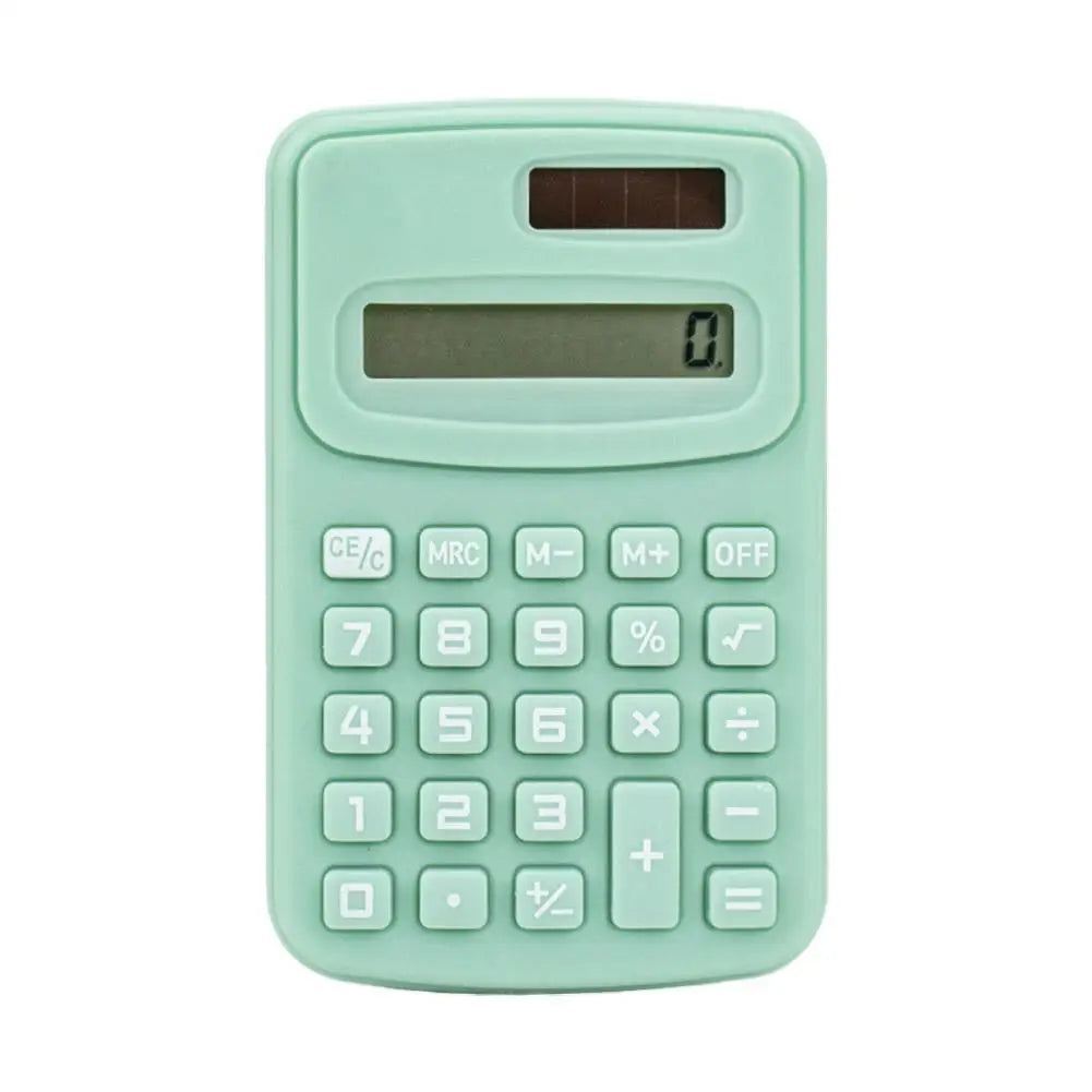 Portable Calculator Cute 8 Digits LCD Electronic Kids Home Office Primary School Calculator Teaching Supplies Peaceful Pleasures Health and Wellness E